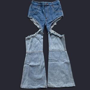 Telfar Thigh Split Bootcut Bellbottom Jeans